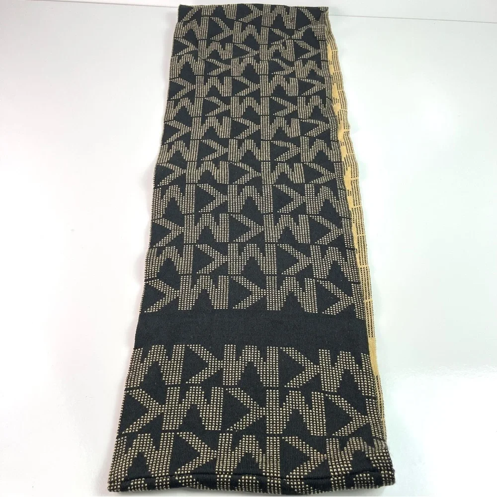 Michael Kors Logo Infinite Scarf Brown Tan New with Tags